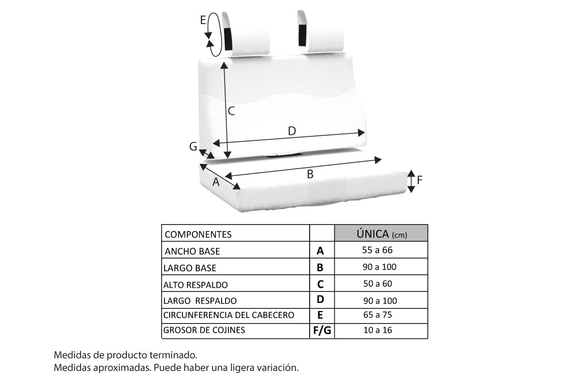 Funda impermeable bancada doble trasera gran volumen NOMADAS LIFE by Glassy